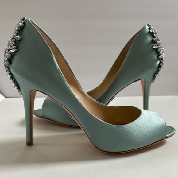Badgley Mischka Shoes - BADGLY MISCHKA KIARA PEEP TOE STILETTOS